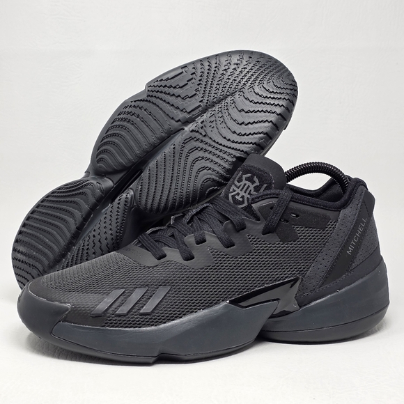 Adidas D.O.N. Donovan Issue 4 Basketball Shoes Black Grey GY6511 Men Size 9 New - Picture 1 of 13